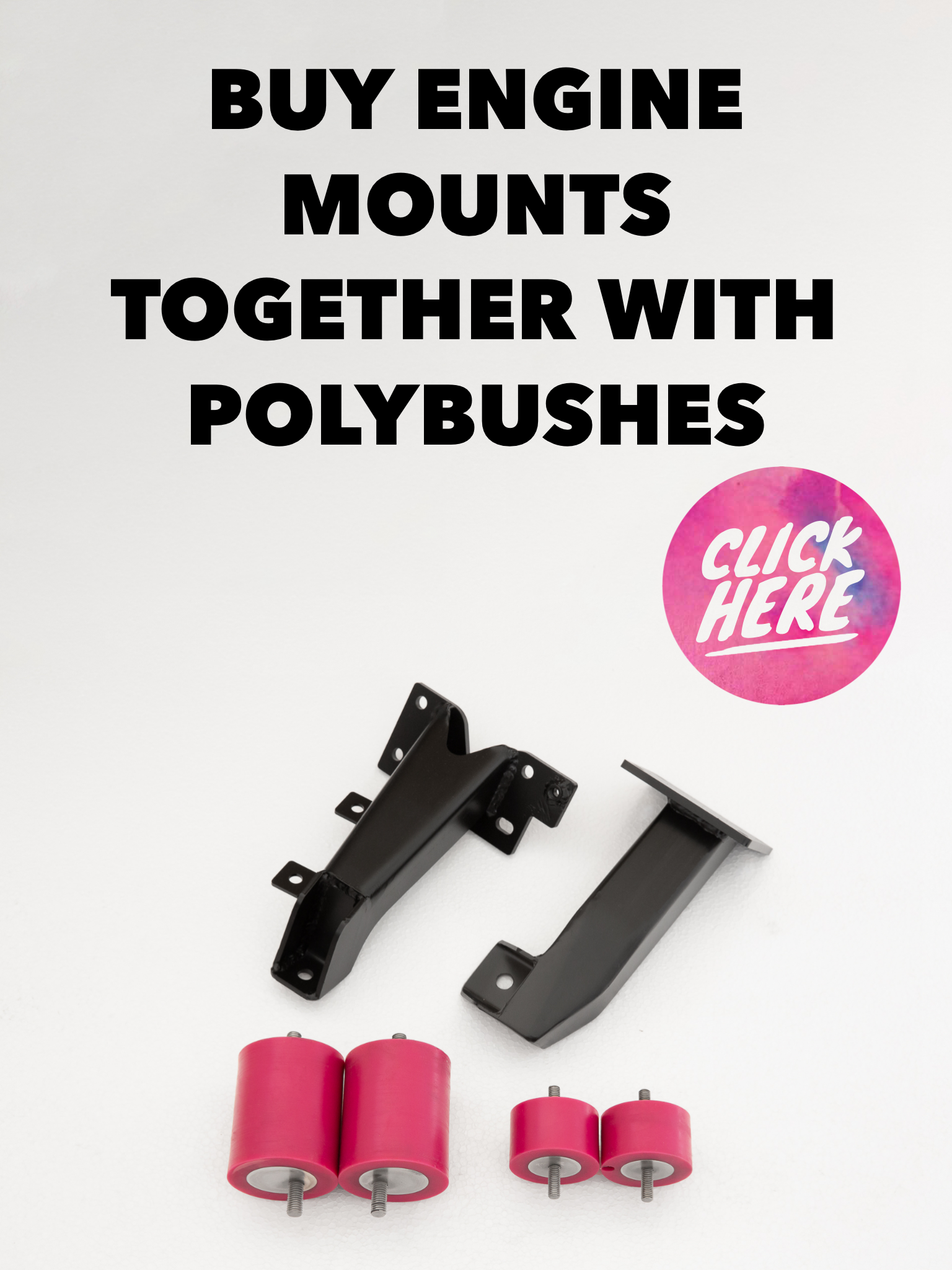 BMW e30 soportes de poliuretano con tacos para swap