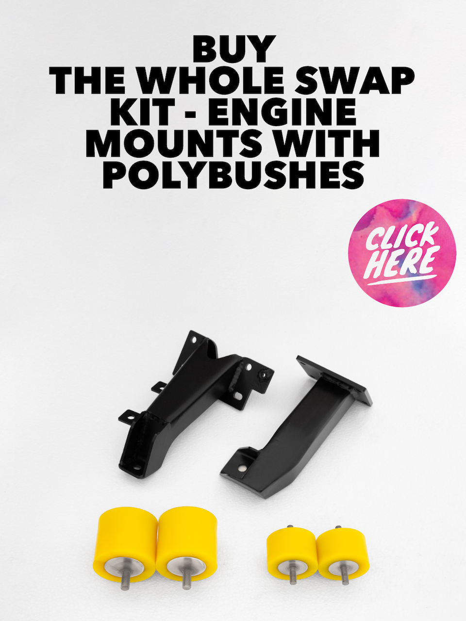 BMW e30 soportes de poliuretano con tacos para swap